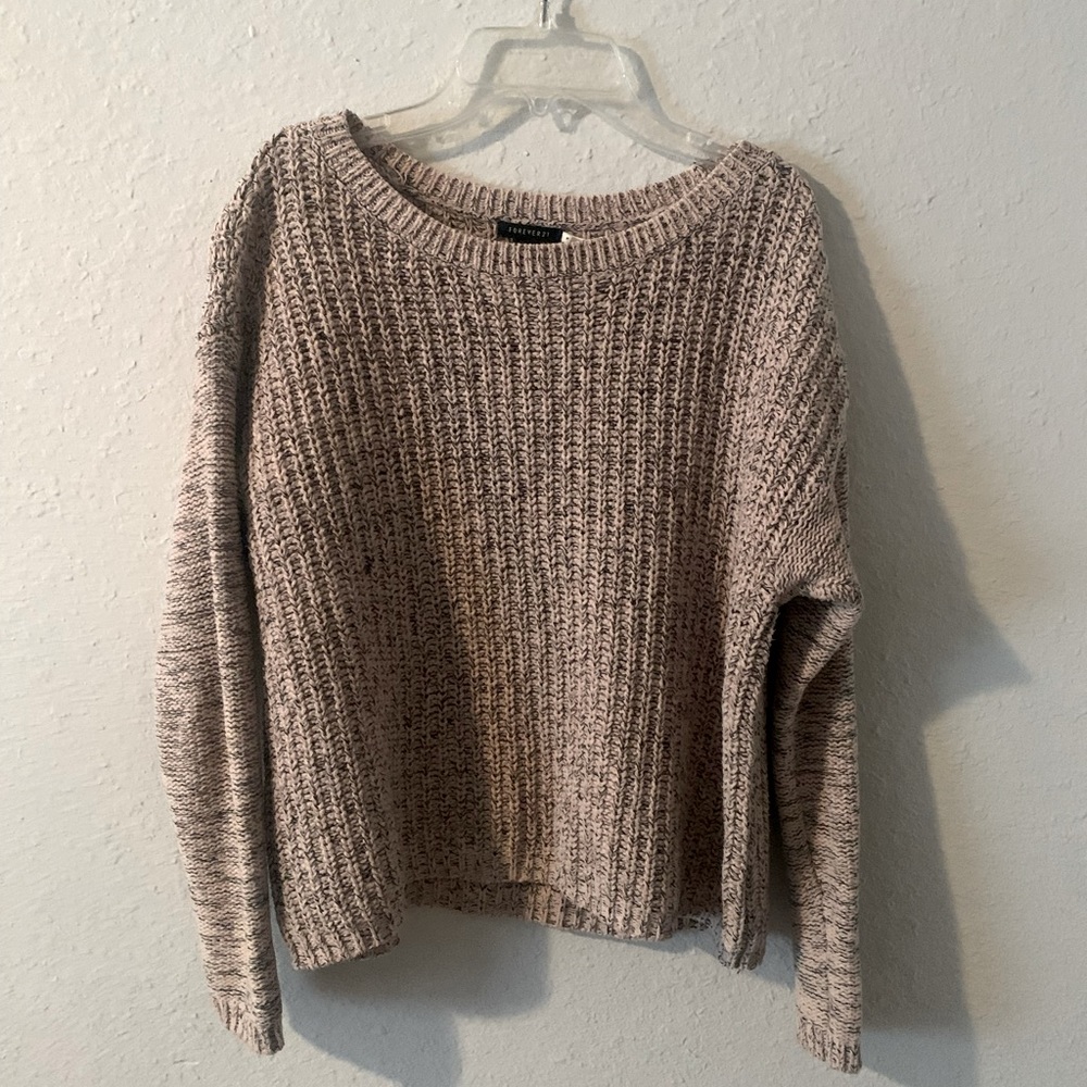 Pink knit sweater